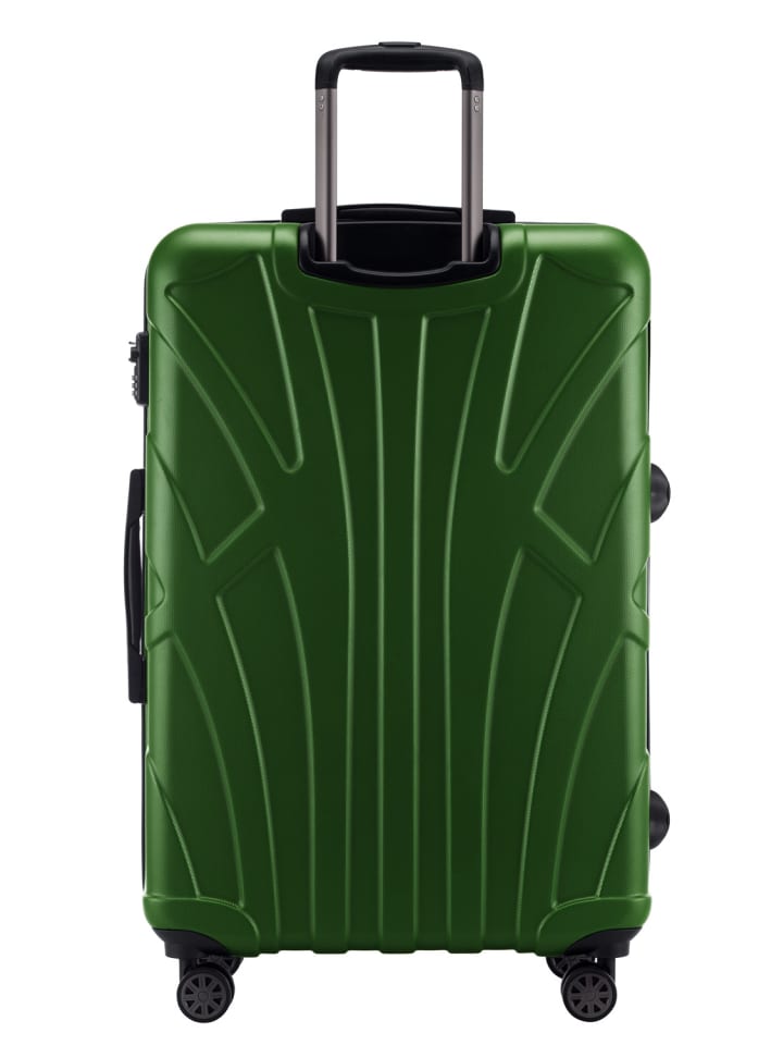 suitline Großer Reisekoffer erweiterbar XL Koffer 4 Rollen TSA 110 L in Grün günstig kaufen L
