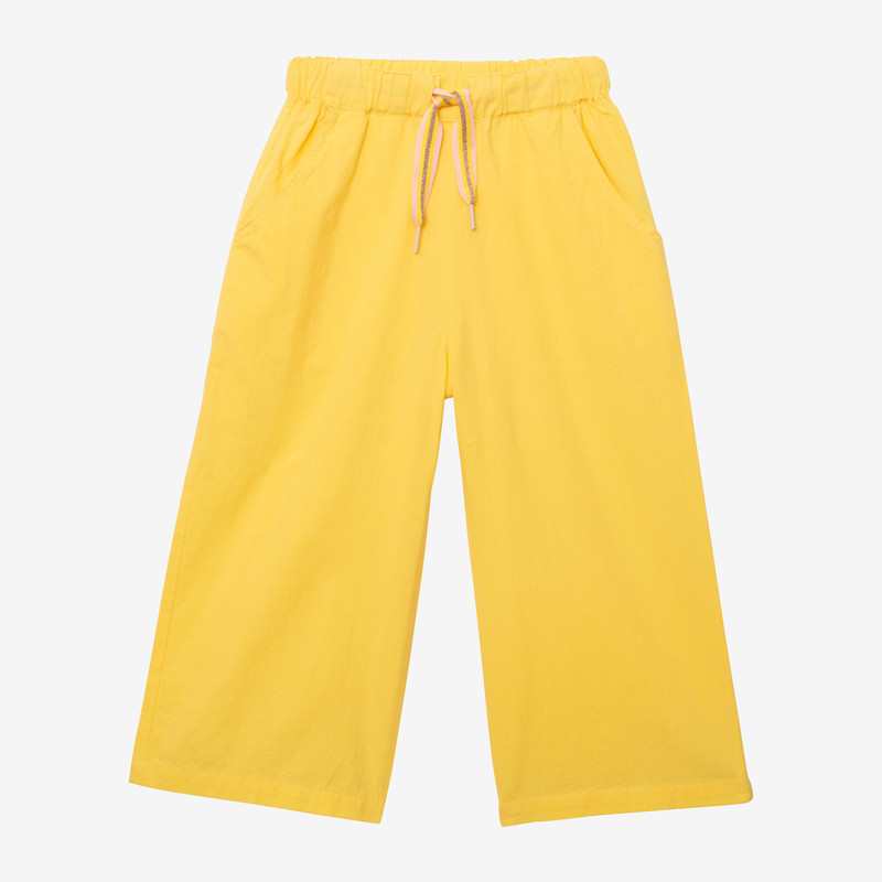Pantalon fille large jaune Catimini
