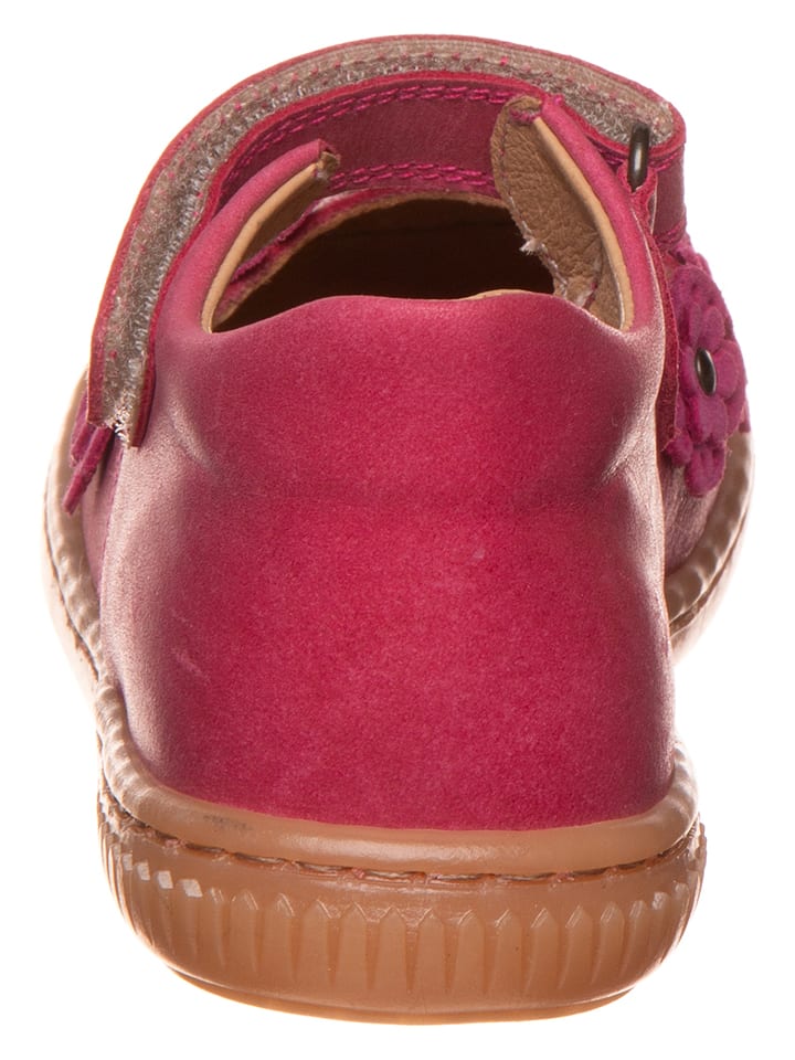 POM POM Leder-Ballerinas in Pink günstig kaufen