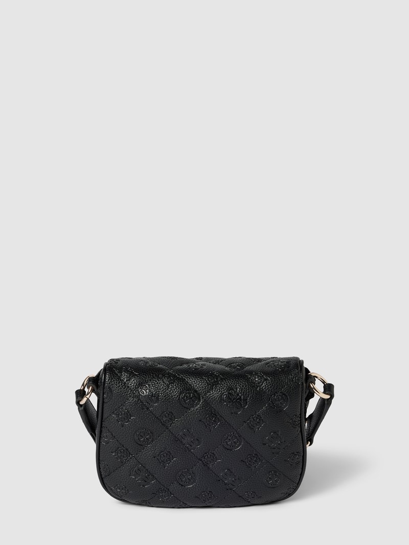 Umhängetasche mit Label-Detail Modell 'POWER PLAY MINI' in schwarz
