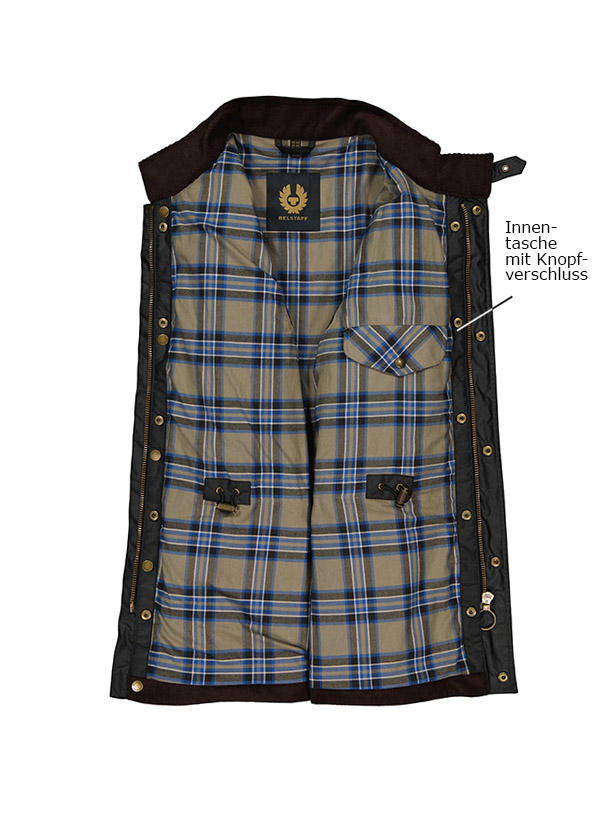 BELSTAFF, Jacke Fielmaster, Baumwolle gewachst, schwarz