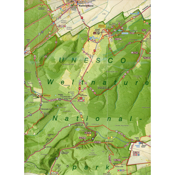 WANDERKARTE NATIONALPARK HAINICH 1 : 25 000