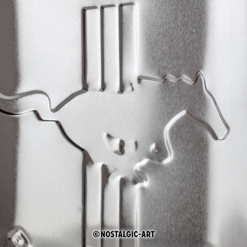 Nostalgic Art Retro Blechschild 20x30cm, Motiv "Ford Mustang - Logo", 1 Stück - ATU