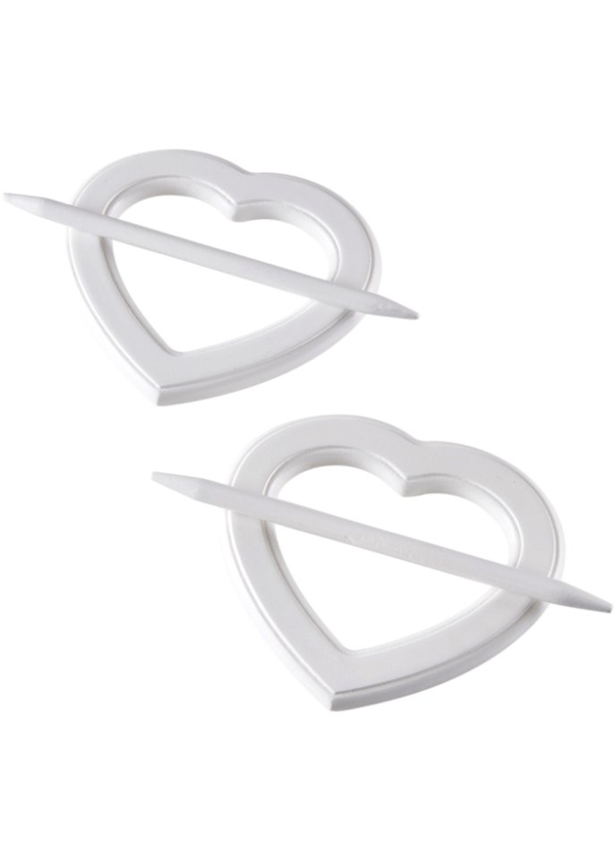 Raffhalter in Herzform (2er Pack)
