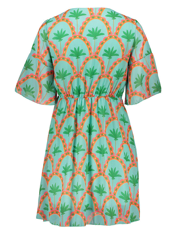 miss goodlife Kleid in Grün/ Orange günstig kaufen