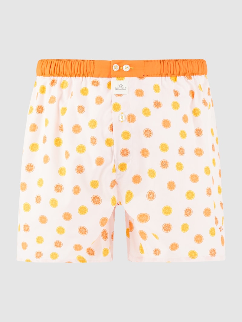 Trilby mit Kontrastabschluss Modell 'Boston' in apricot