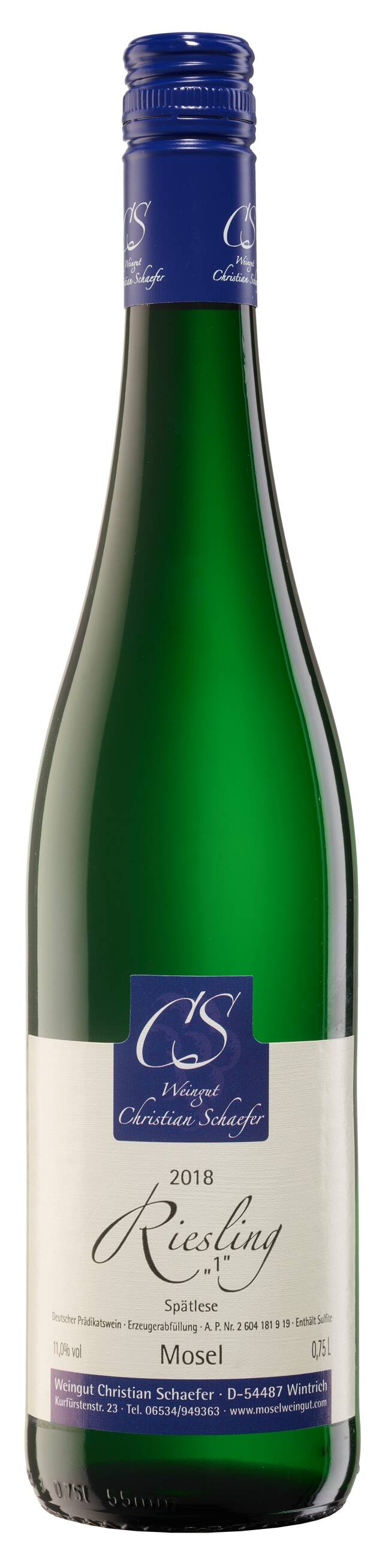 Weingut Christian Schaefer Riesling Spätlese "1" 2018