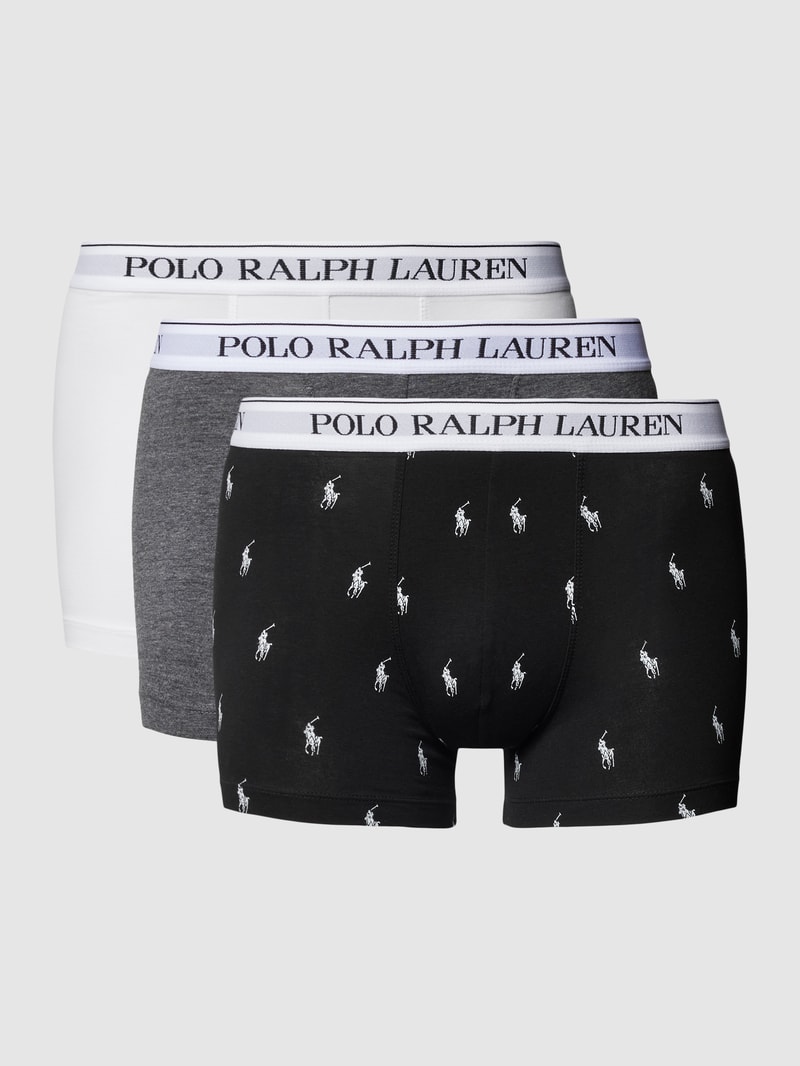 Trunks im 3er-Pack in dunkelgrau meliert