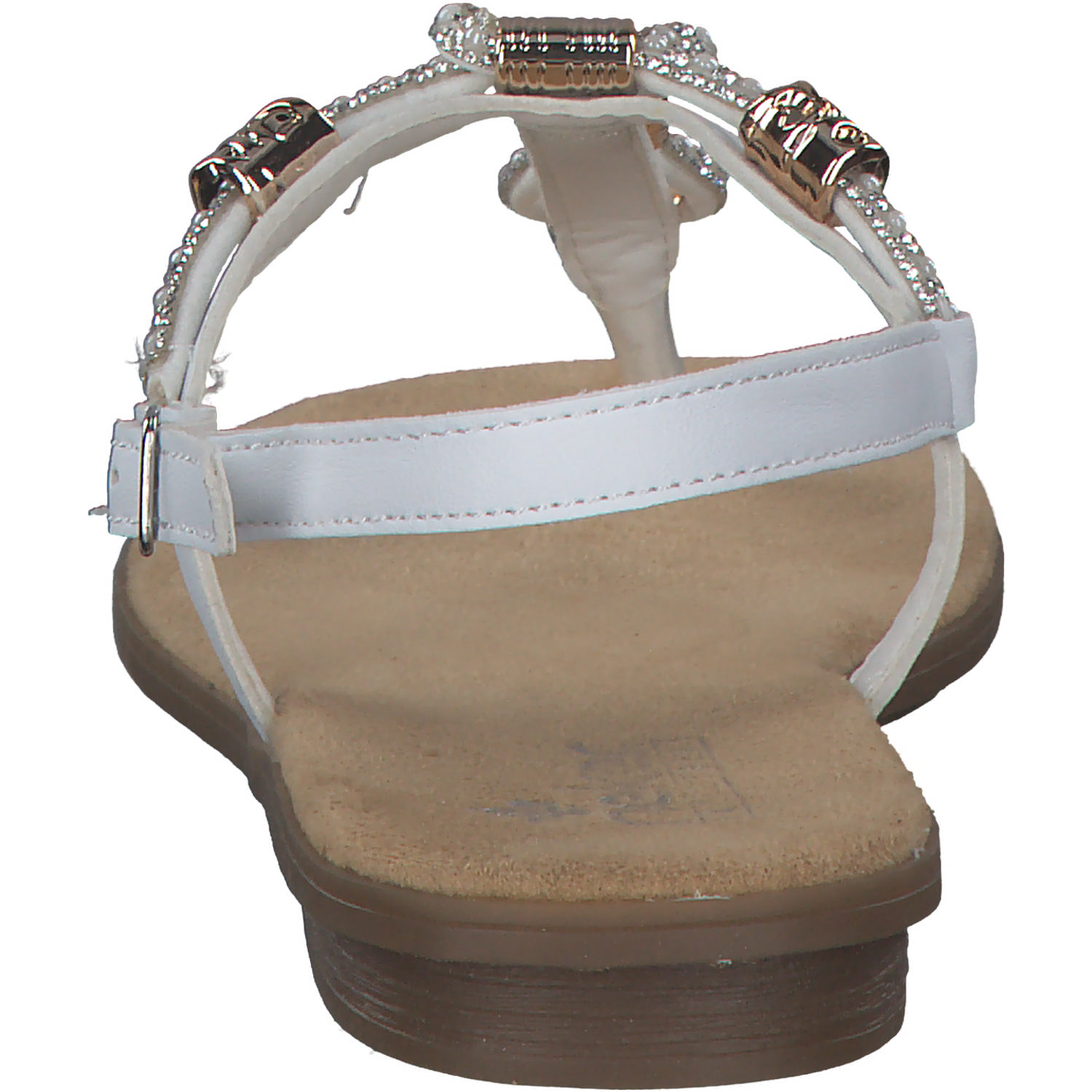 Rieker 64271, T-Steg-Sandalen, Damen, WEISS