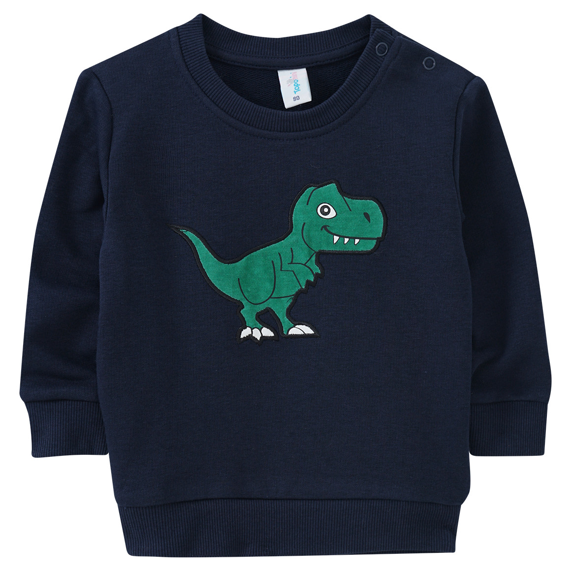 Baby Sweatshirt mit Dino-Applikation