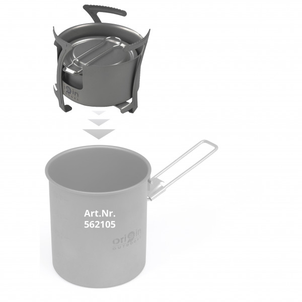 Origin Outdoors - Titan Kocher Combo - Trockenbrennstoffkocher