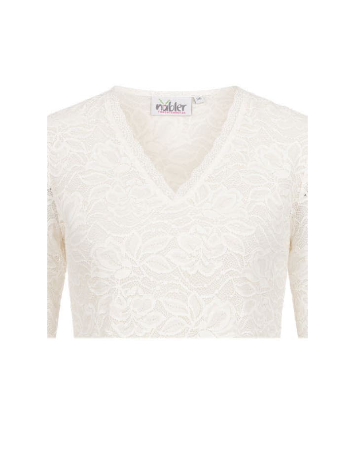 Nübler Trachtenbluse kurzarm Frieda in Creme günstig kaufen