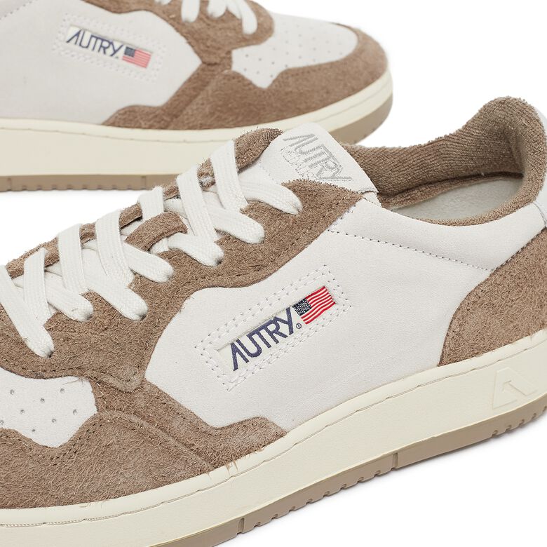 Autry Medalist Low SH04 suede/hair mud