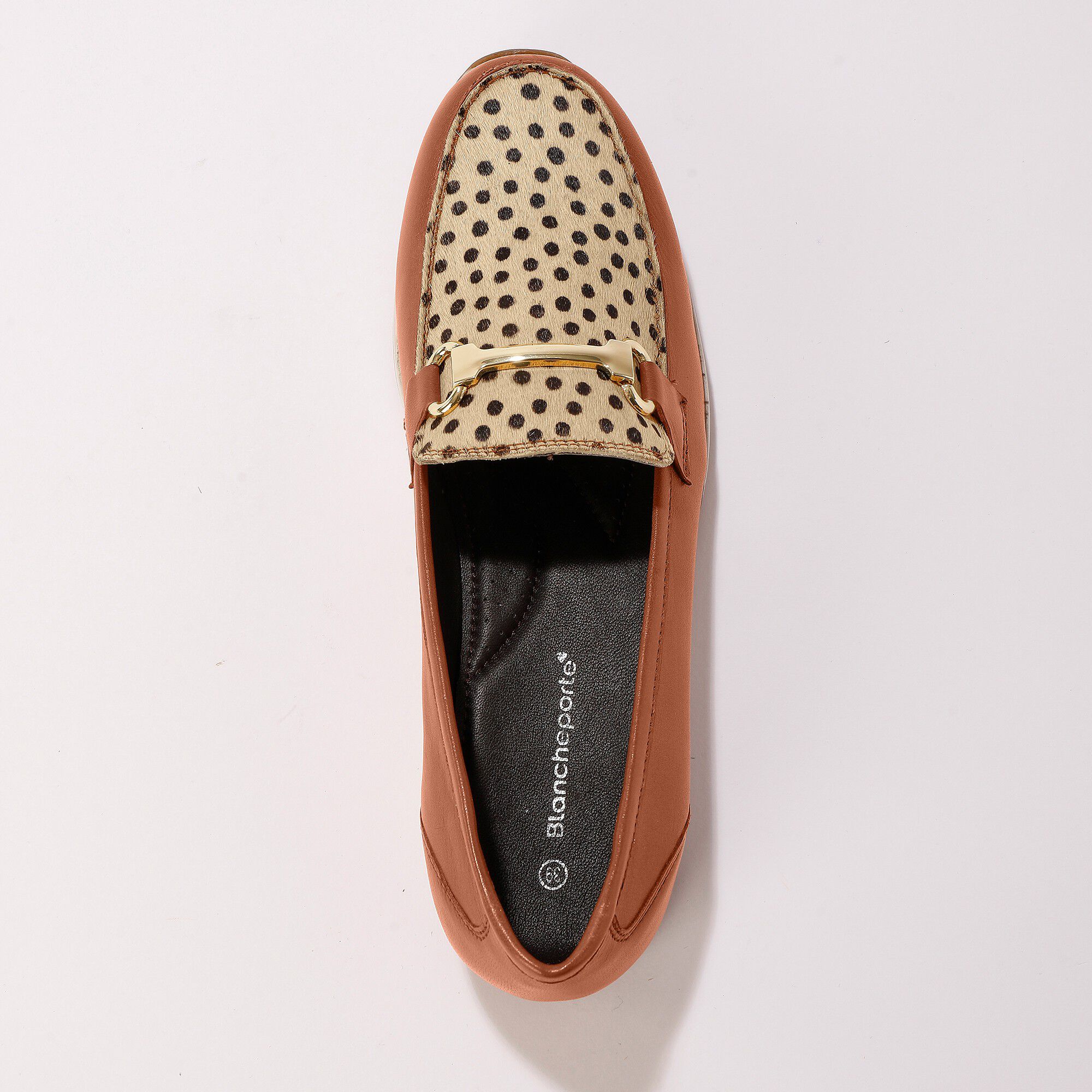 Mocassins compensés cuir souple largeur confort