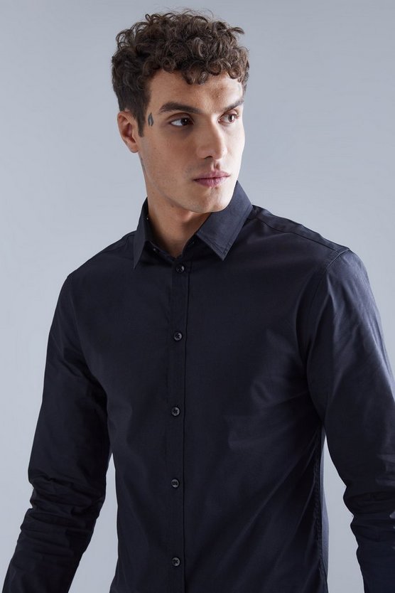 Langärmliges Slim-Fit Hemd