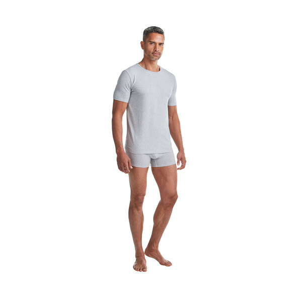 T-Shirts, weiß/schwarz/grau, 3er Set