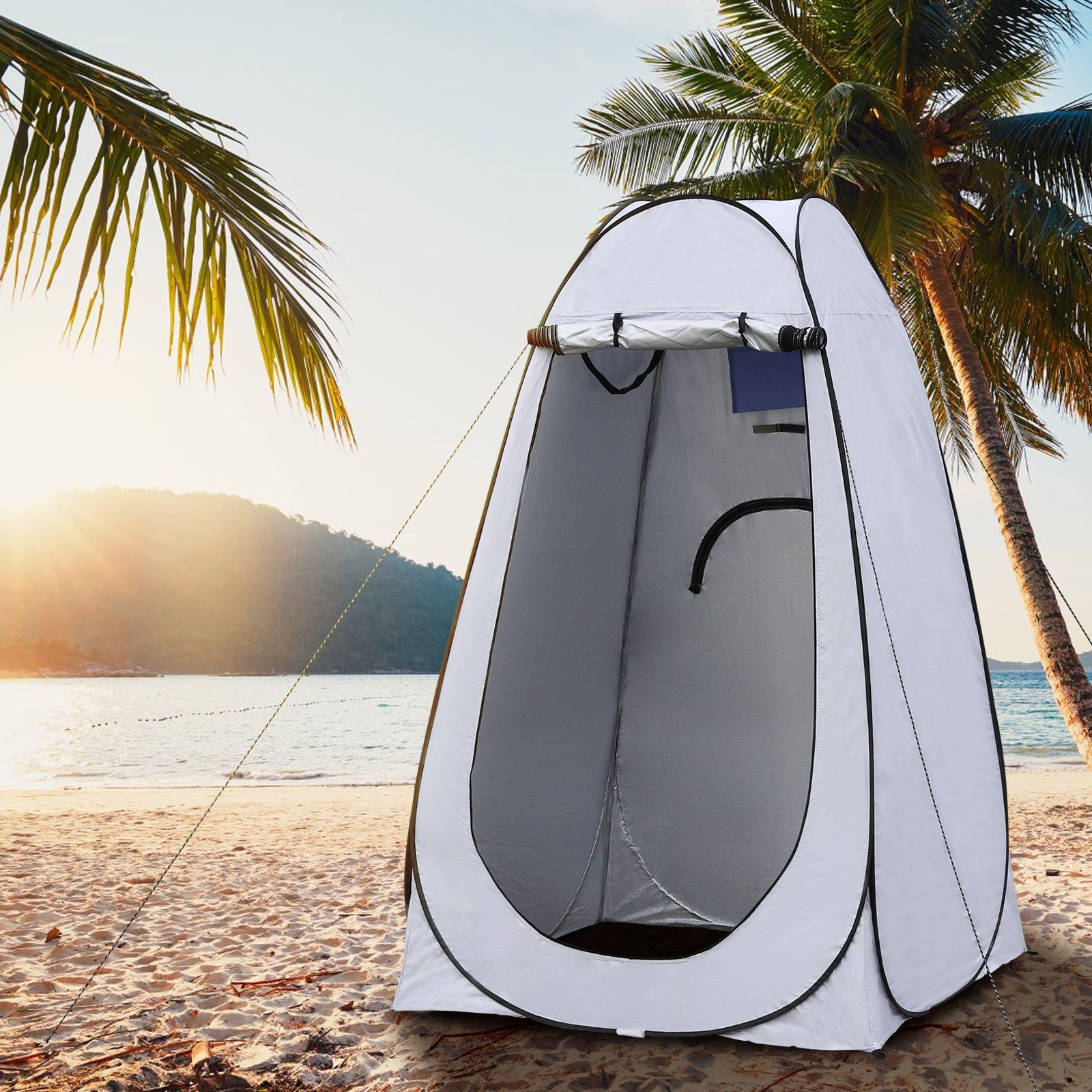 CLIPOP Faltzelt Campingzelt, Personen: 1, 150x150x190cm Duschzelt