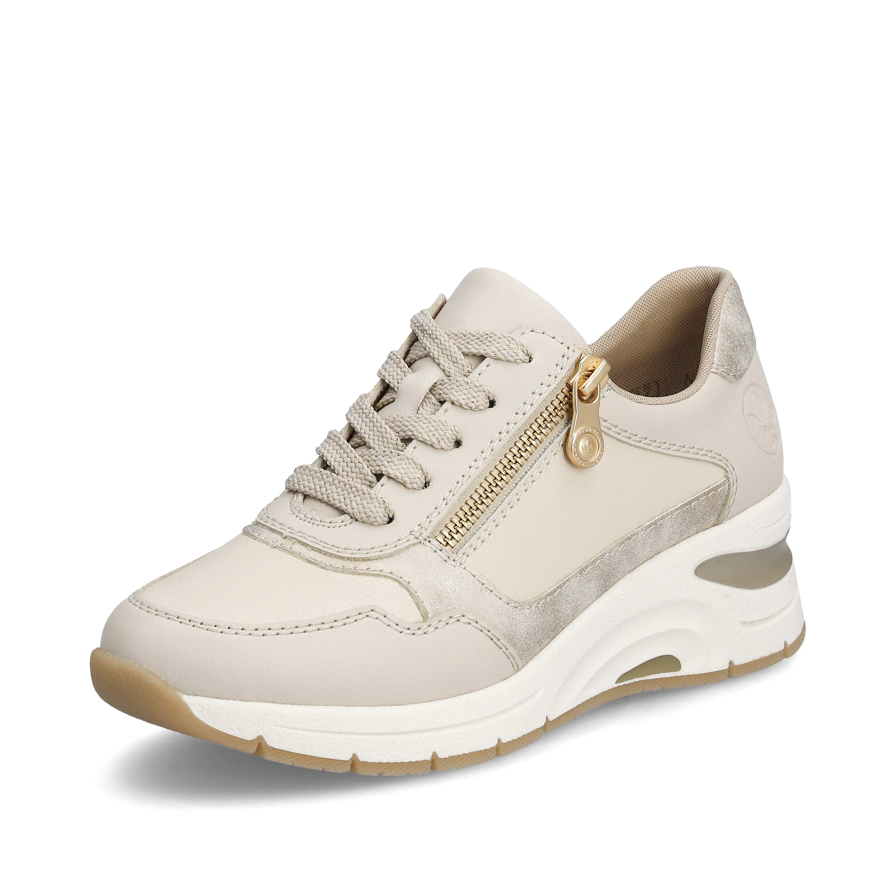 Rieker Damen Sneaker Low hellbeige