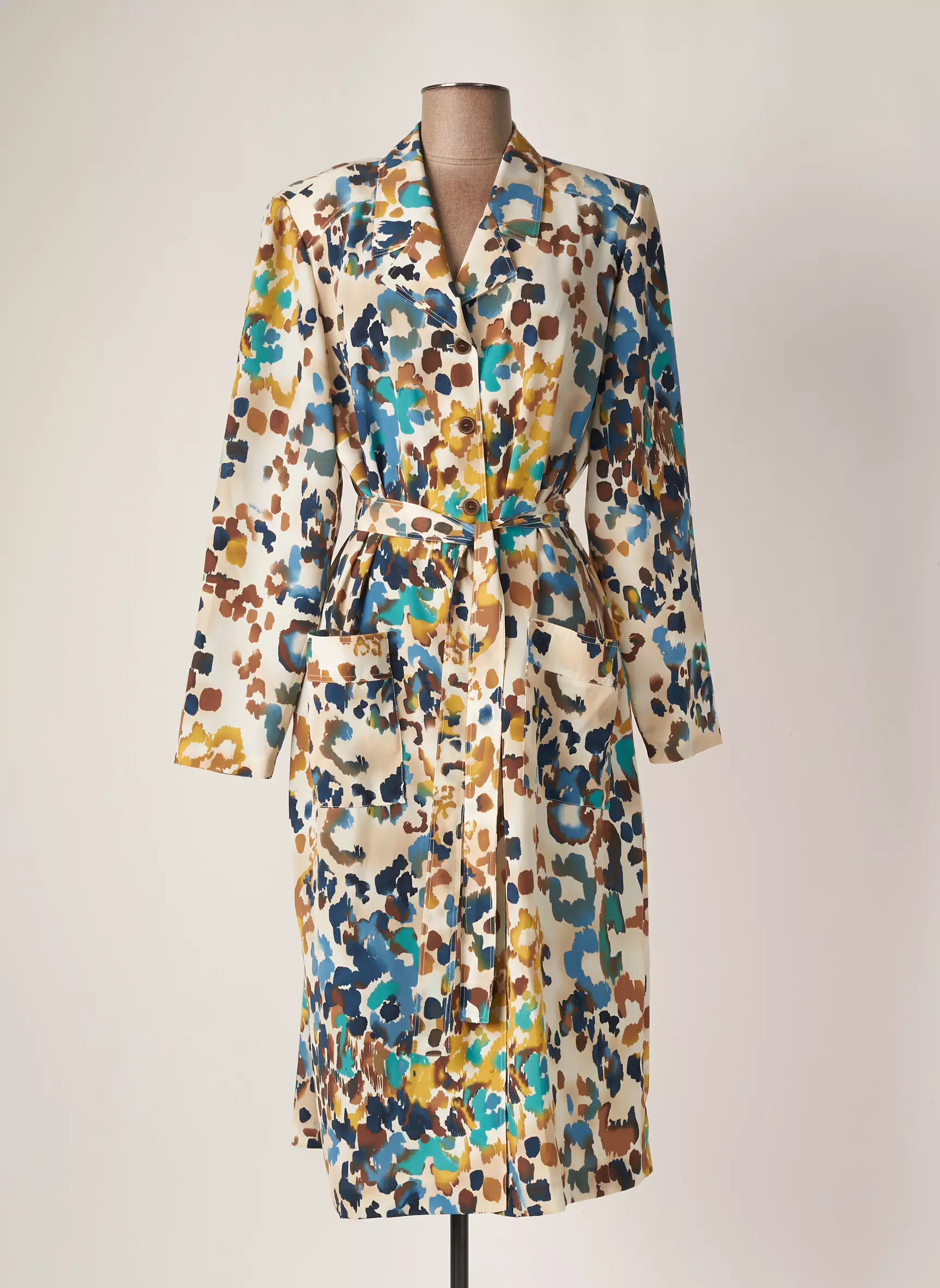 Francoise F Robes Mi Longues Femme couleur beige