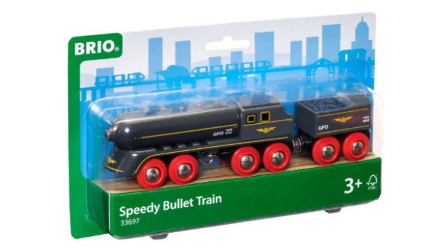 BRIO Bahn - Schwarzer Kugelblitz mit Kohlentender