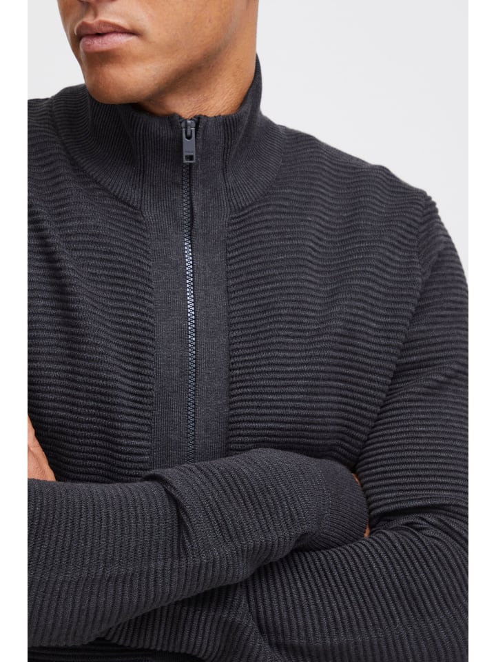 !SOLID Strickjacke SDNicklas 21300817-ME Strickjacke mit Reißverschluss in Grau günstig kaufen