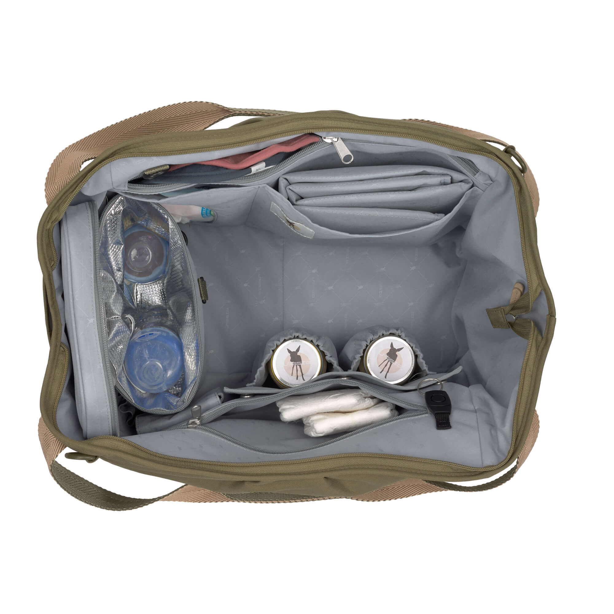 Zwillingswickeltasche - Green Label Twin, Olive