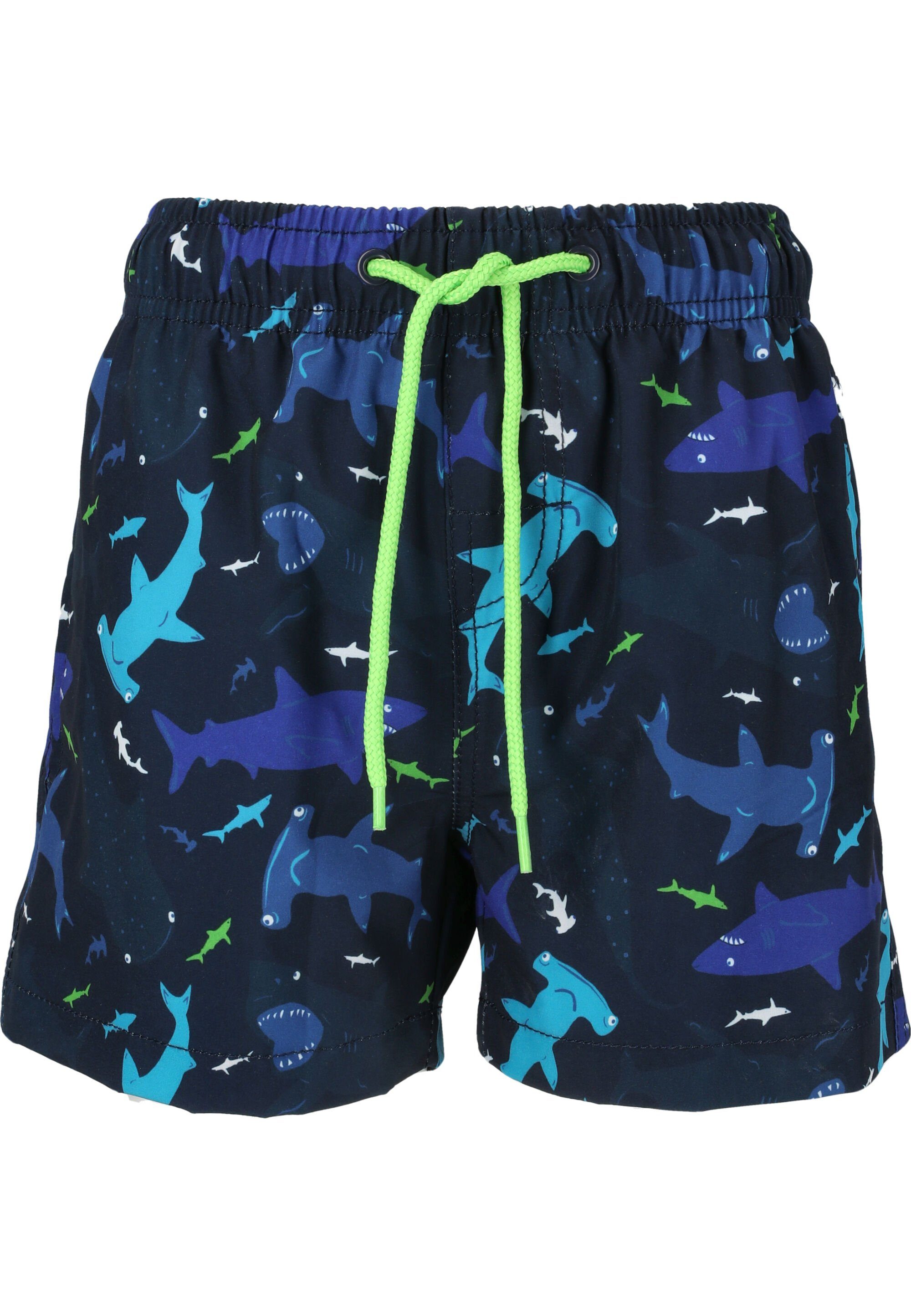 ZIGZAG Badeshorts Shark (Panty) mit praktischen Seitentaschen und Schnürzug