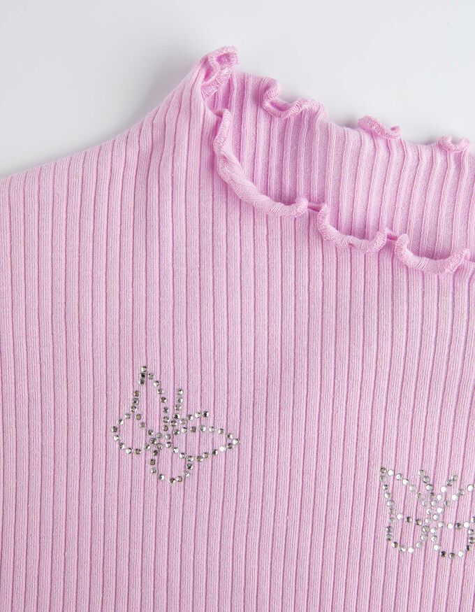Langarmshirt - Ziersteine