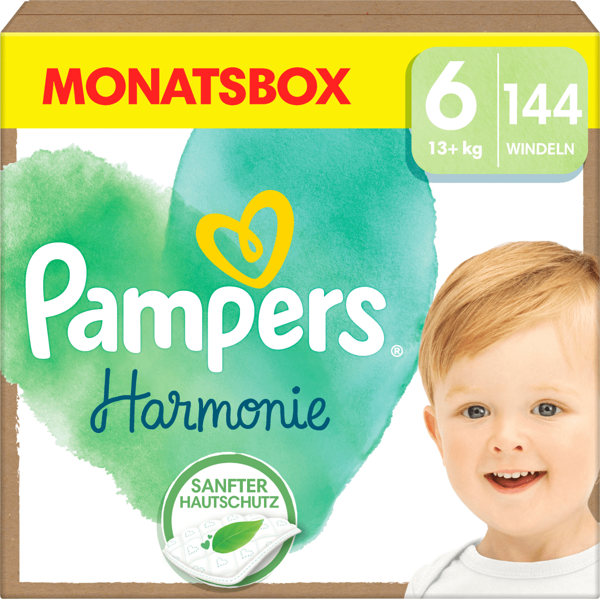 Windeln Harmonie Gr.6 Junior (13+ kg), Monatsbox, 144 St