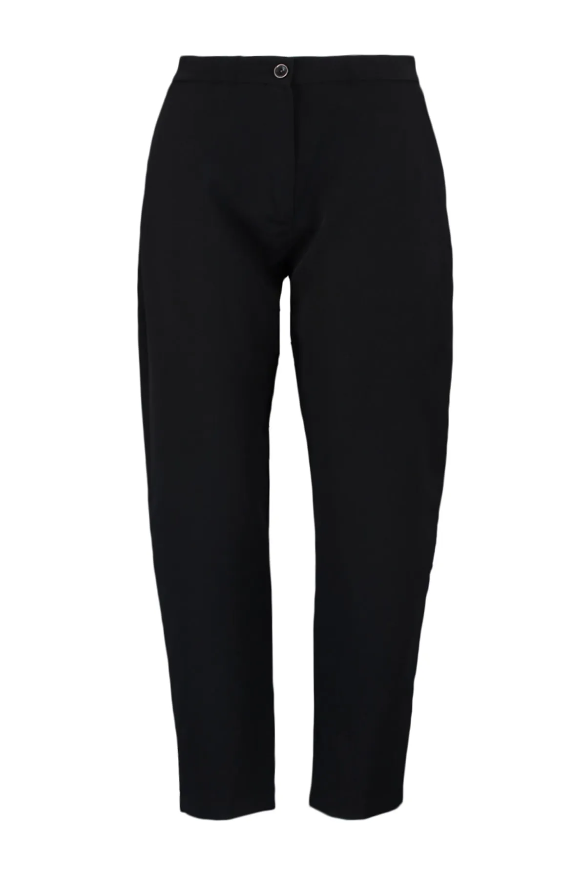 Trendyol Curve  Schwarze Hose aus Zigarettengewebe TBBAW23AR00051