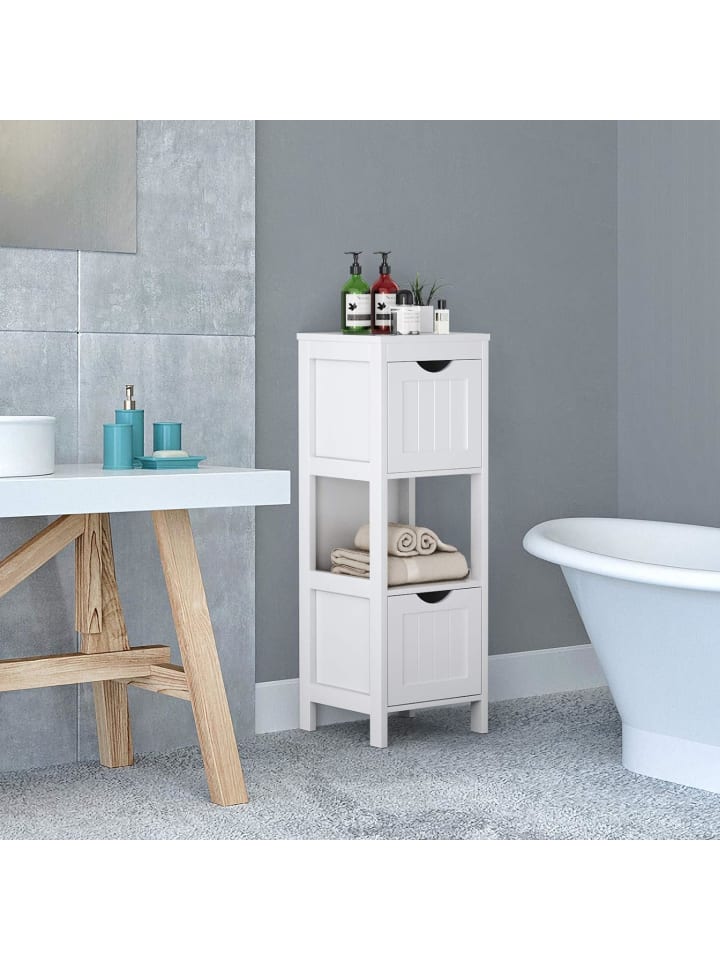 COSTWAY Badezimmerschrank in Weiß günstig kaufen onesize