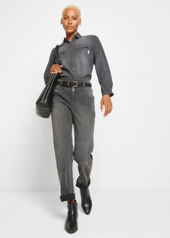 Wide Fit Shaping-Super-Stretch-Jeans, Highwaist