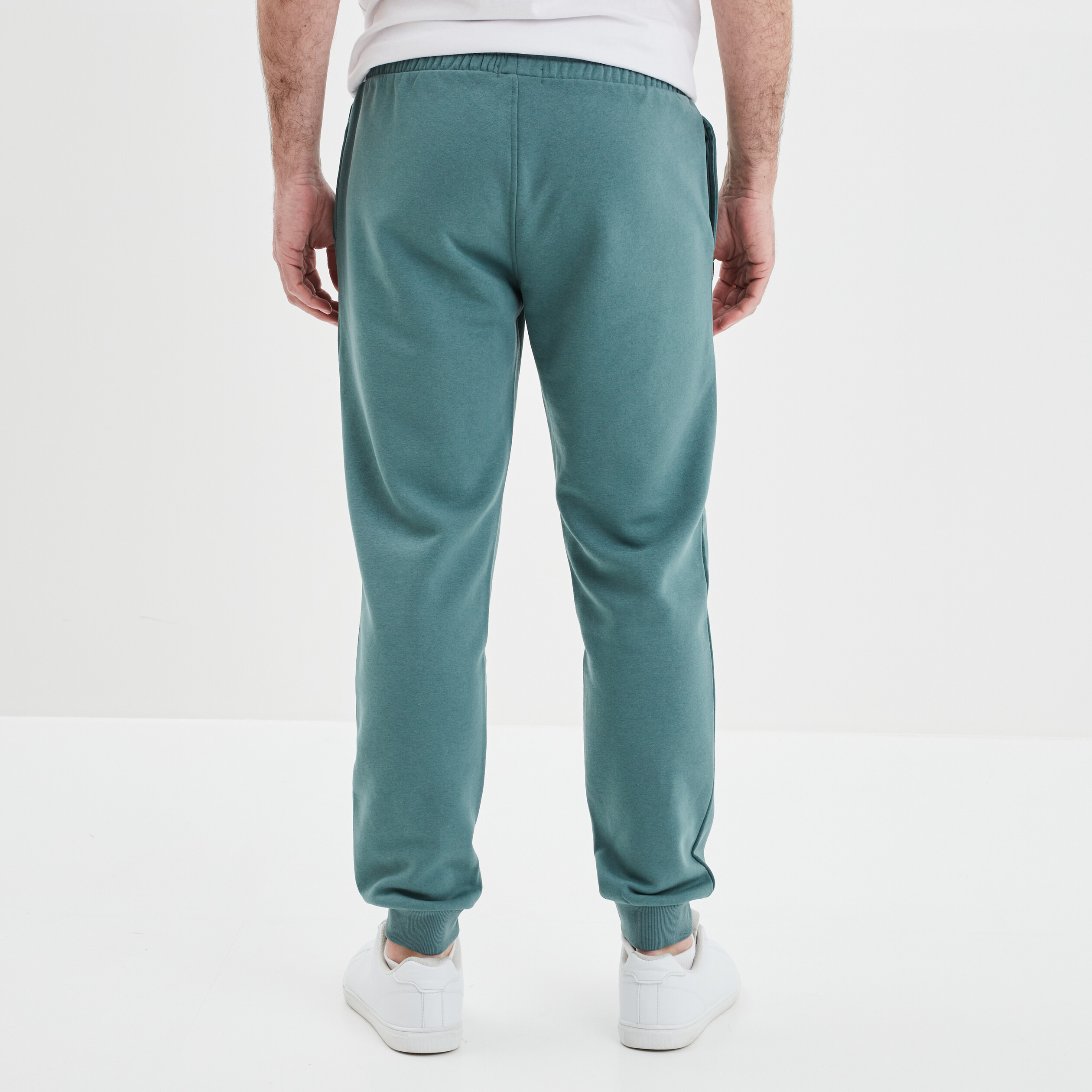 Jogging droit molleton vert foncé homme | La Halle