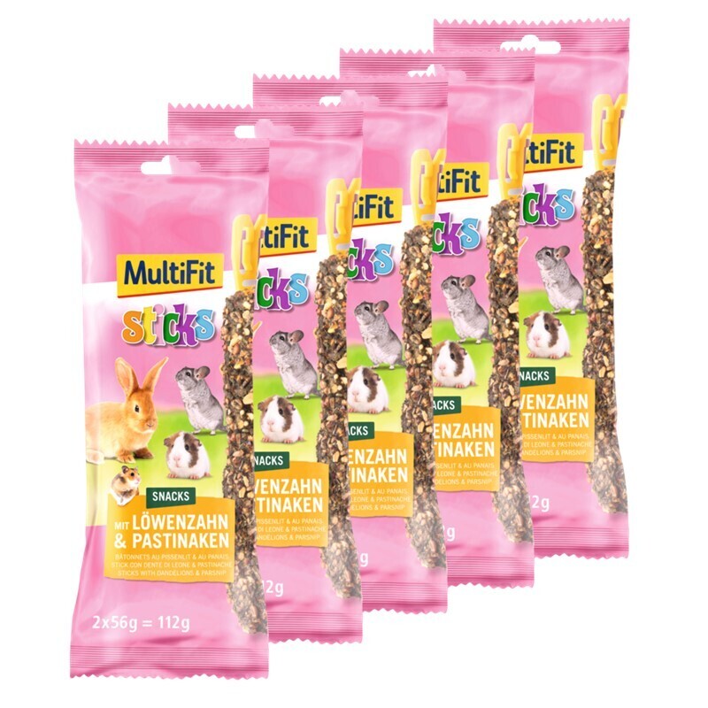 MultiFit Snacks MultiFit Sticks 5x2 Sticks mit Löwenzahn & Pastinaken