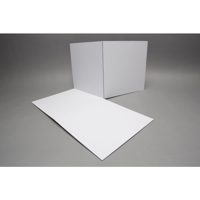 Spielbrett blanko quadratisch, doppelt faltbar - 385x385 mm (192,50 x 192,50 mm)