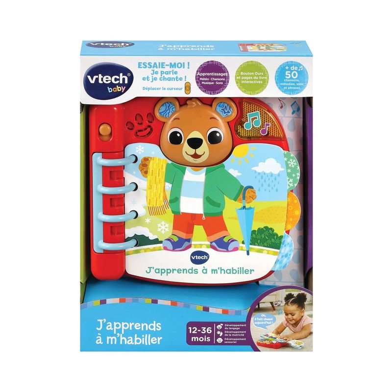 Livre J'apprends à m'habiller Vtech
