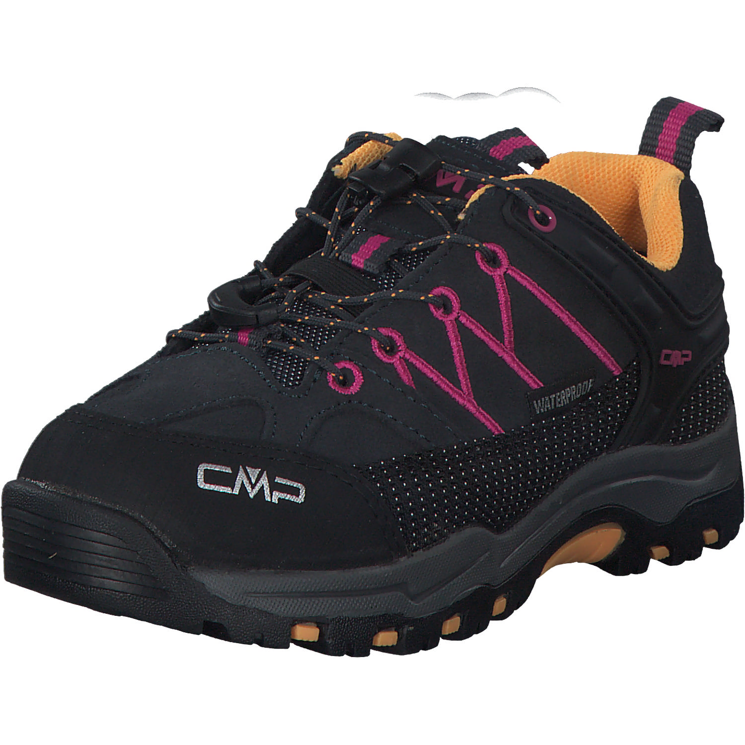 CMP Rigel Low 3Q13244 W, Trekkingschuhe, Kinder, antracite/bouganville