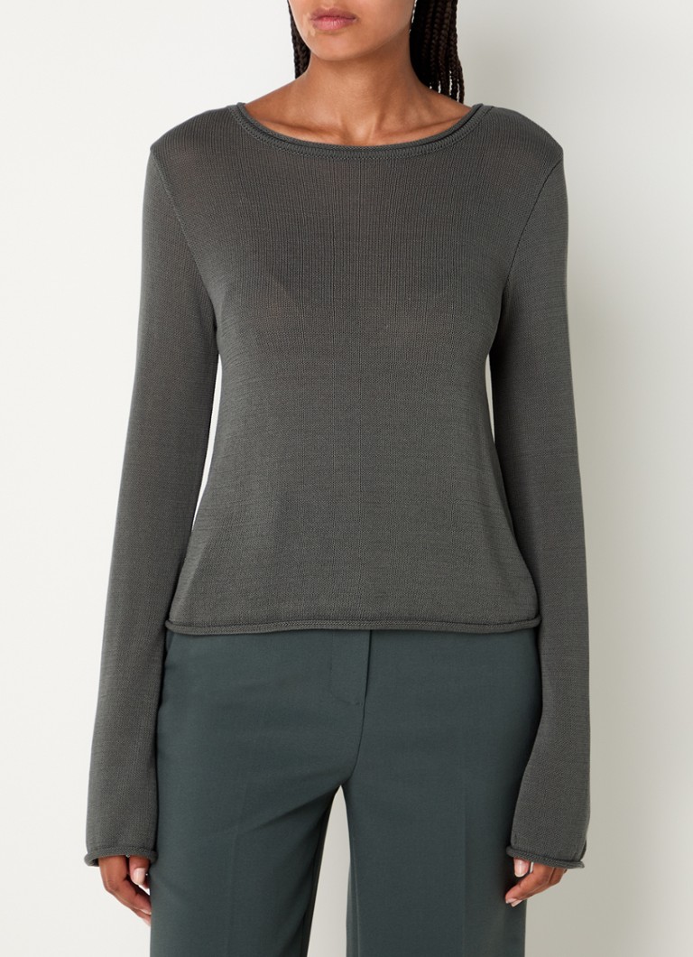 Top a maglia fine con scollo a barca Modström Ivonne