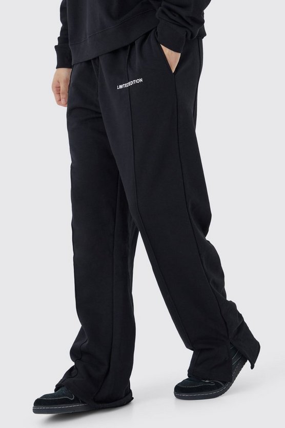 Tall lockere Jogginghose mit geteiltem Saum