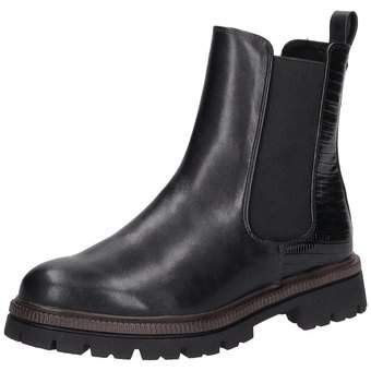 Marco Tozzi Chelsea Boots in schwarz