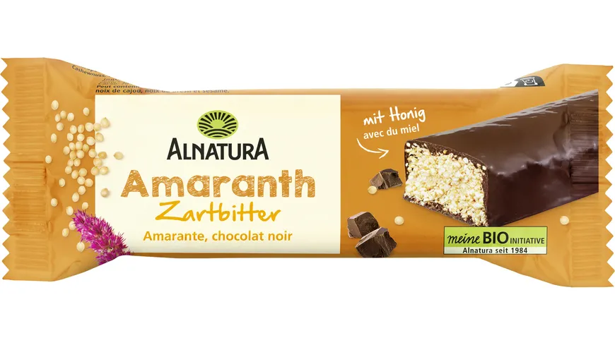 Alnatura Bio Amaranth Zartbitter Riegel 25 g