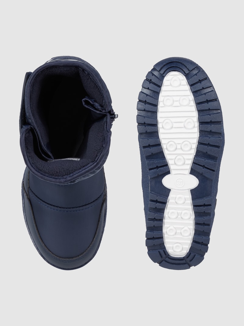 Schneestiefel aus Textil - wasserdicht in marineblau