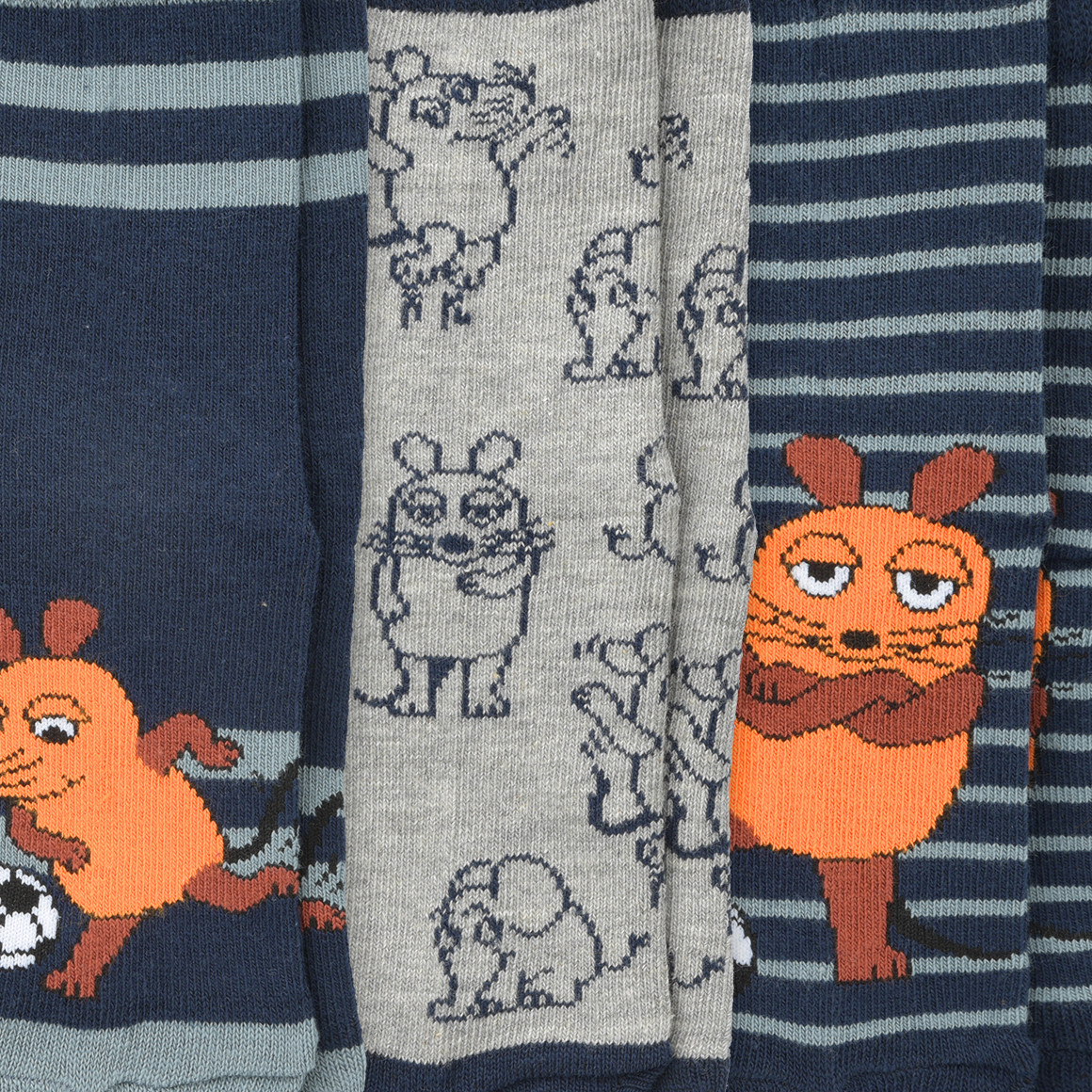 3 Paar Die Maus Socken im Set
