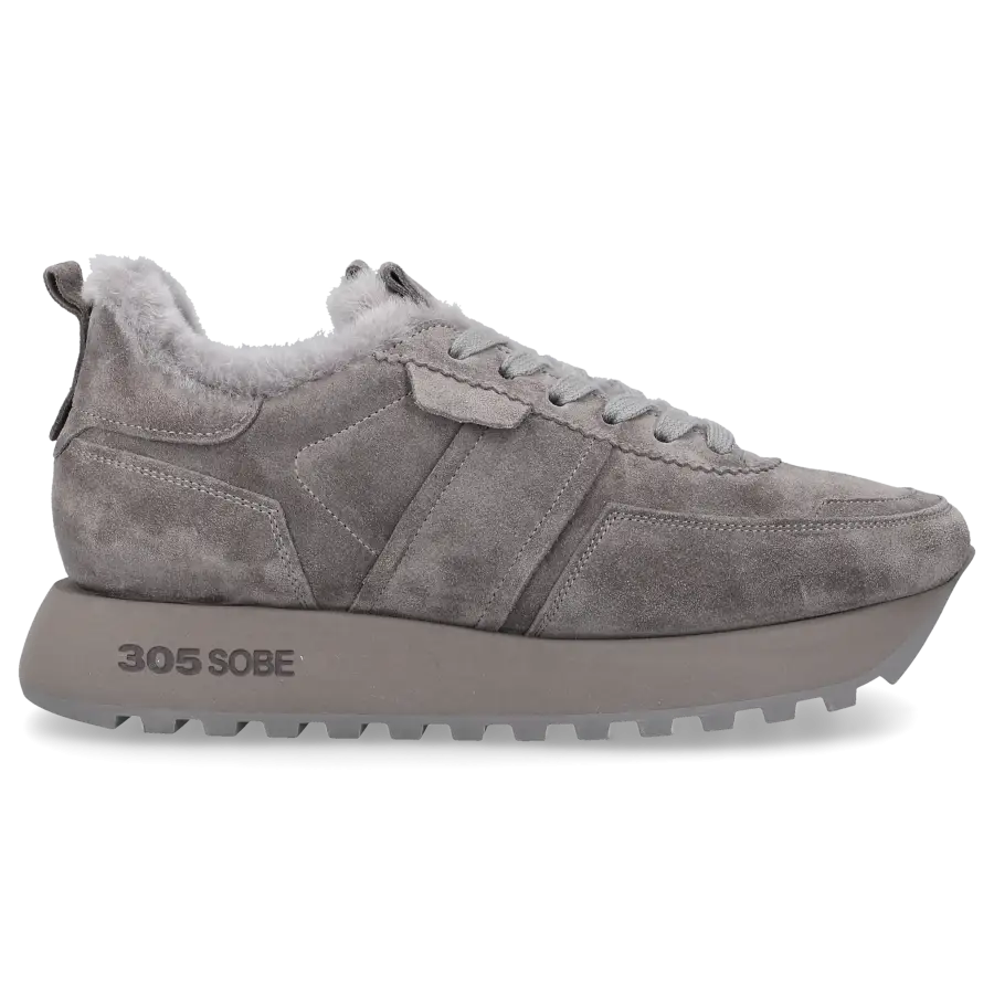 305 SOBE - Sneaker low LAGUNA Veloursleder - grau