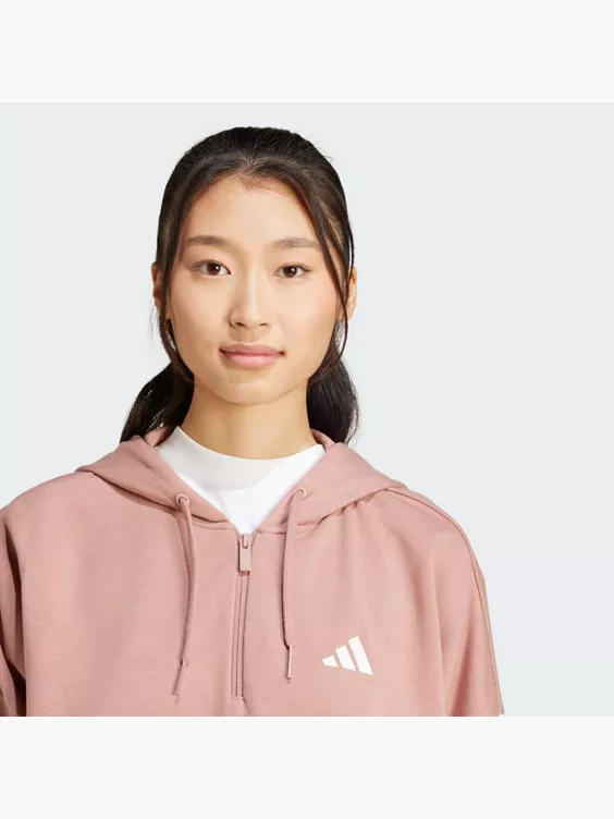 adidas Essentials 3-Streifen French Terry Quarter-Zip Hoodie