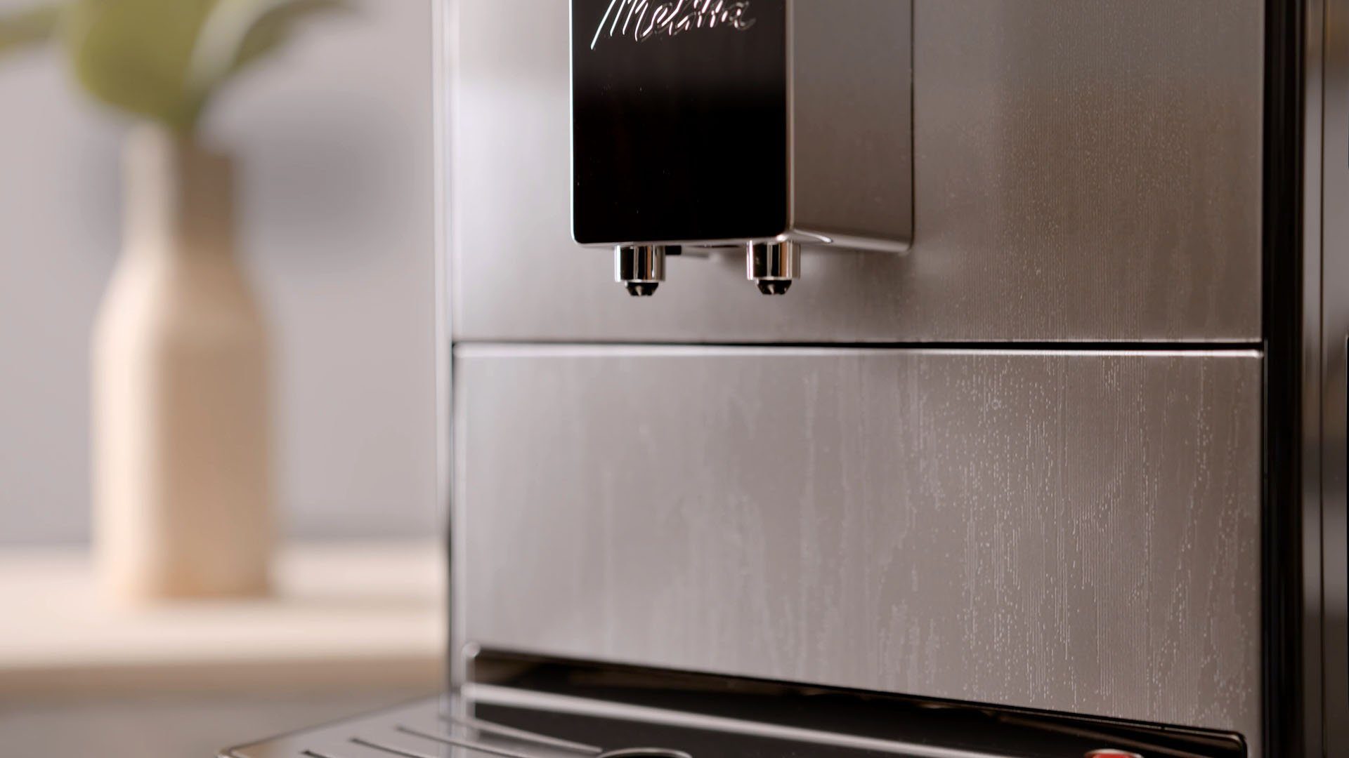 Melitta Kaffeevollautomat Solo® E 950-111, Organic Silver, Perfekt für Café crème & Espresso, nur 20cm breit