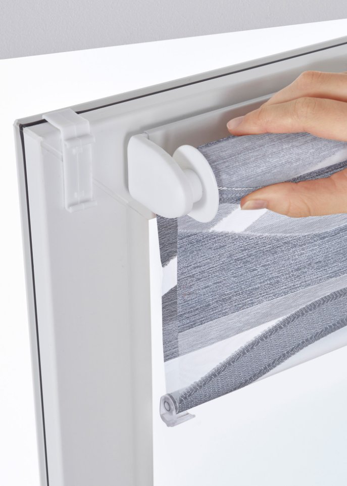 Jacquard Doppelrollo zweifarbig