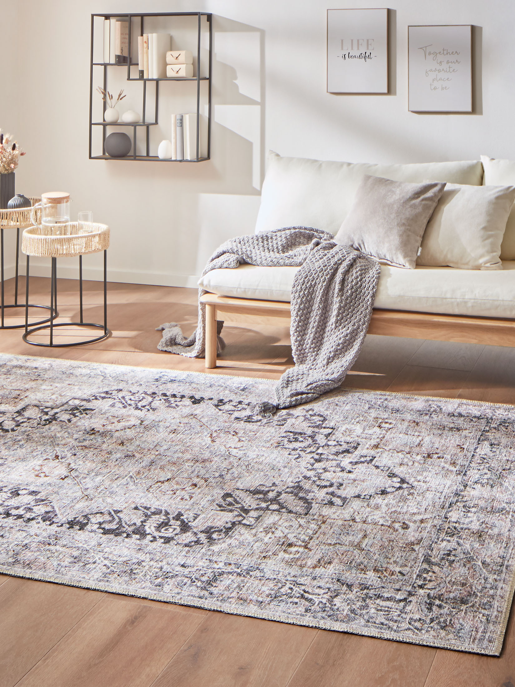 Palanpur Vintage-Teppich, Vintage Grey
