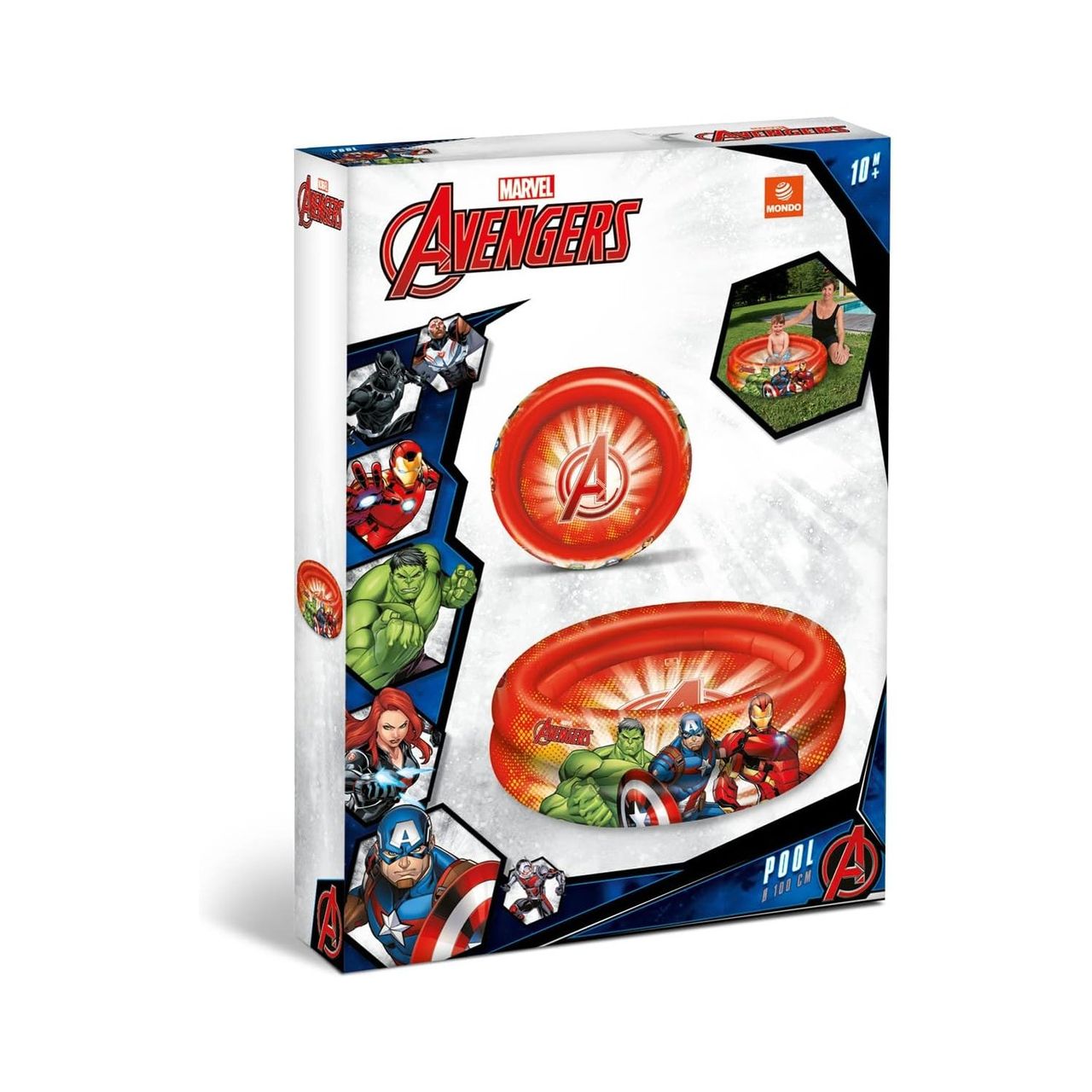COFI 1453 AVENGERS | 2 Rings Pool - aufblasbares Pool - 2 Ringe - Durchmesser 100 cm -