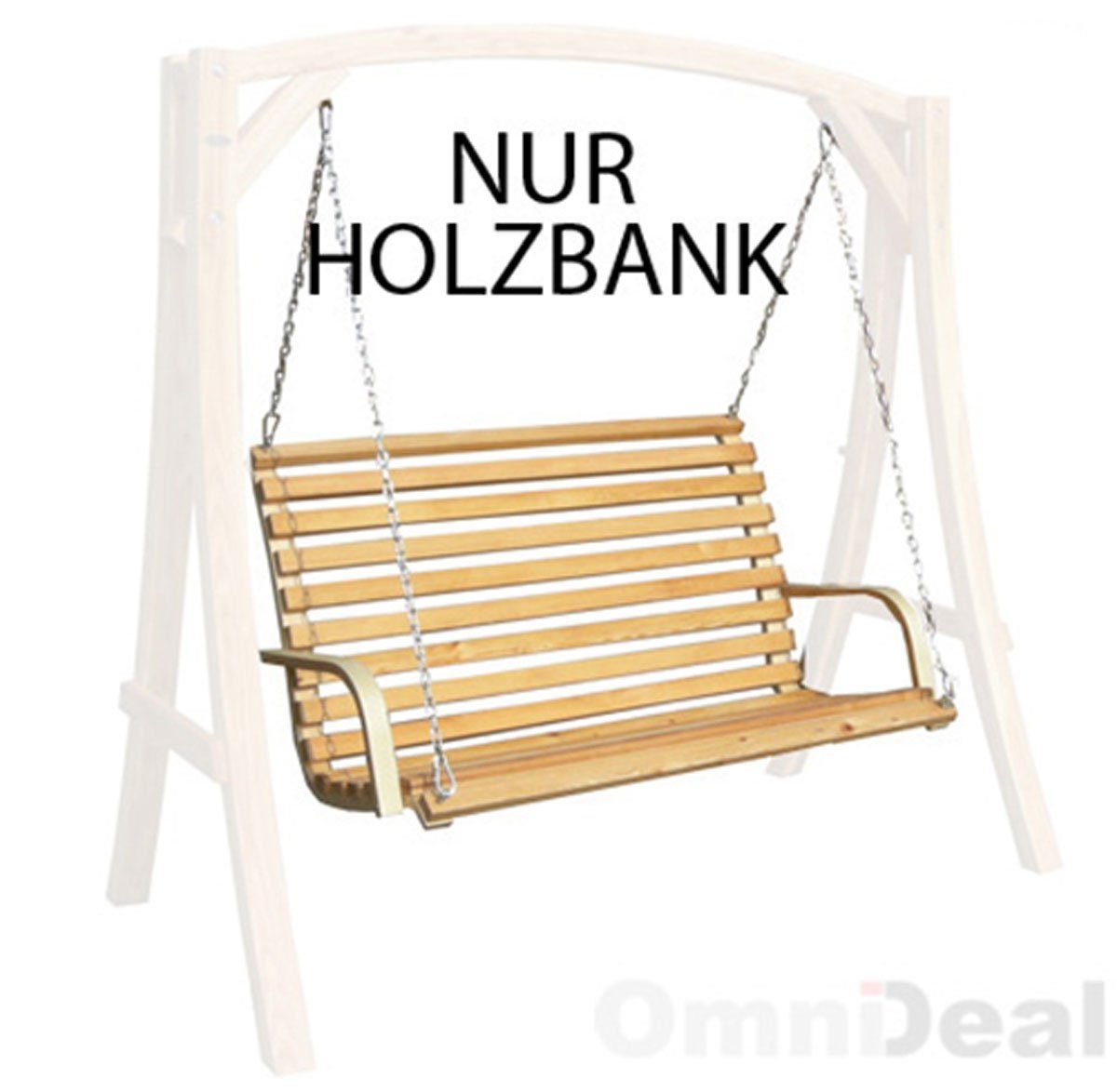 AMANKA Hollywoodschaukel Hollywoodschaukel Bank Holzbank Lärchenholz, Schaukelbank mit Befestigung